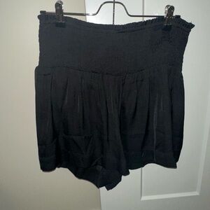 Black flowy shorts
